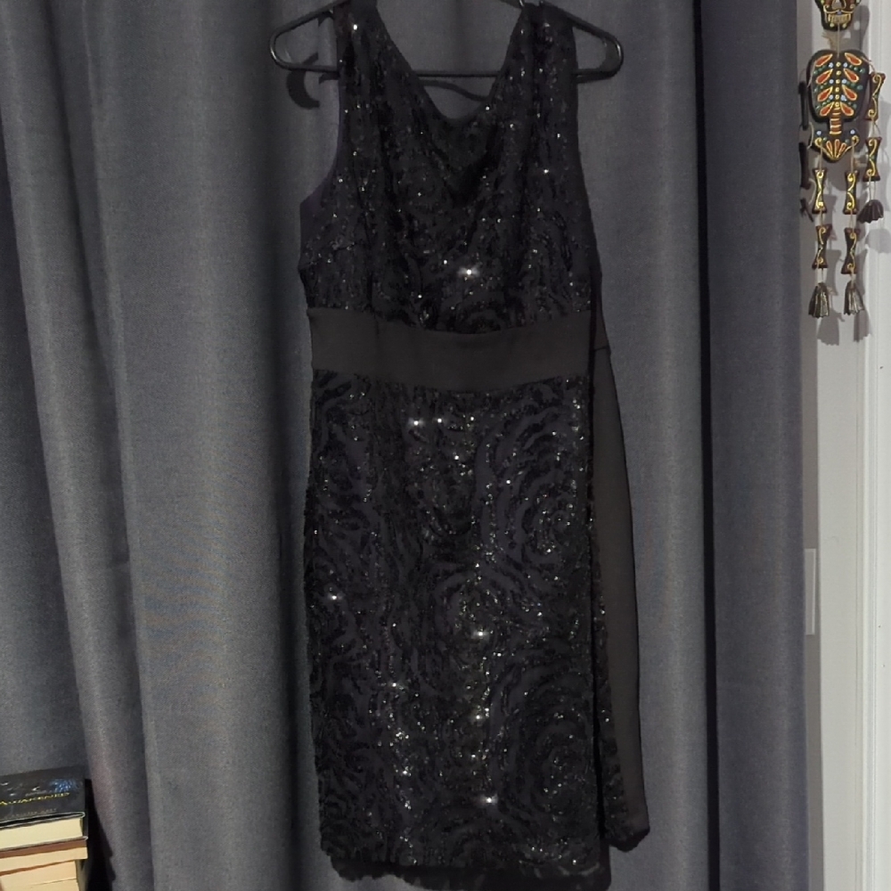 Ricki's Black & Purple Sequin Dress